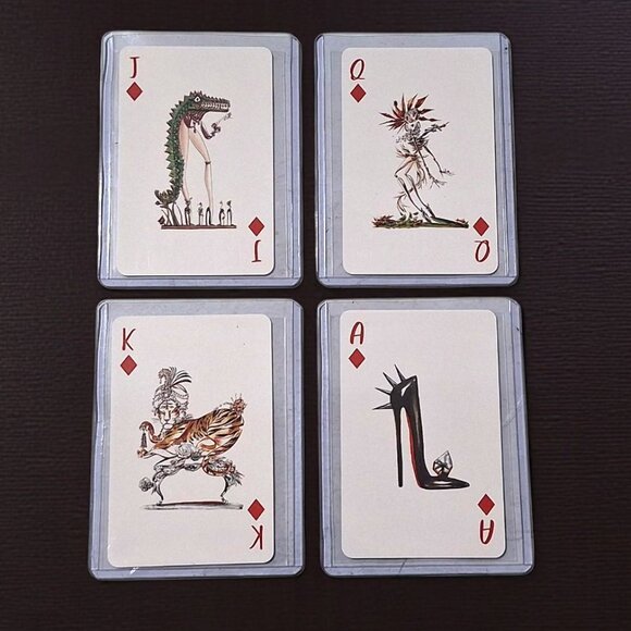 Christian louboutin! Aces's and faces! J Q K and A of Diamonds! In hard cover's! - Picture 1 of 2